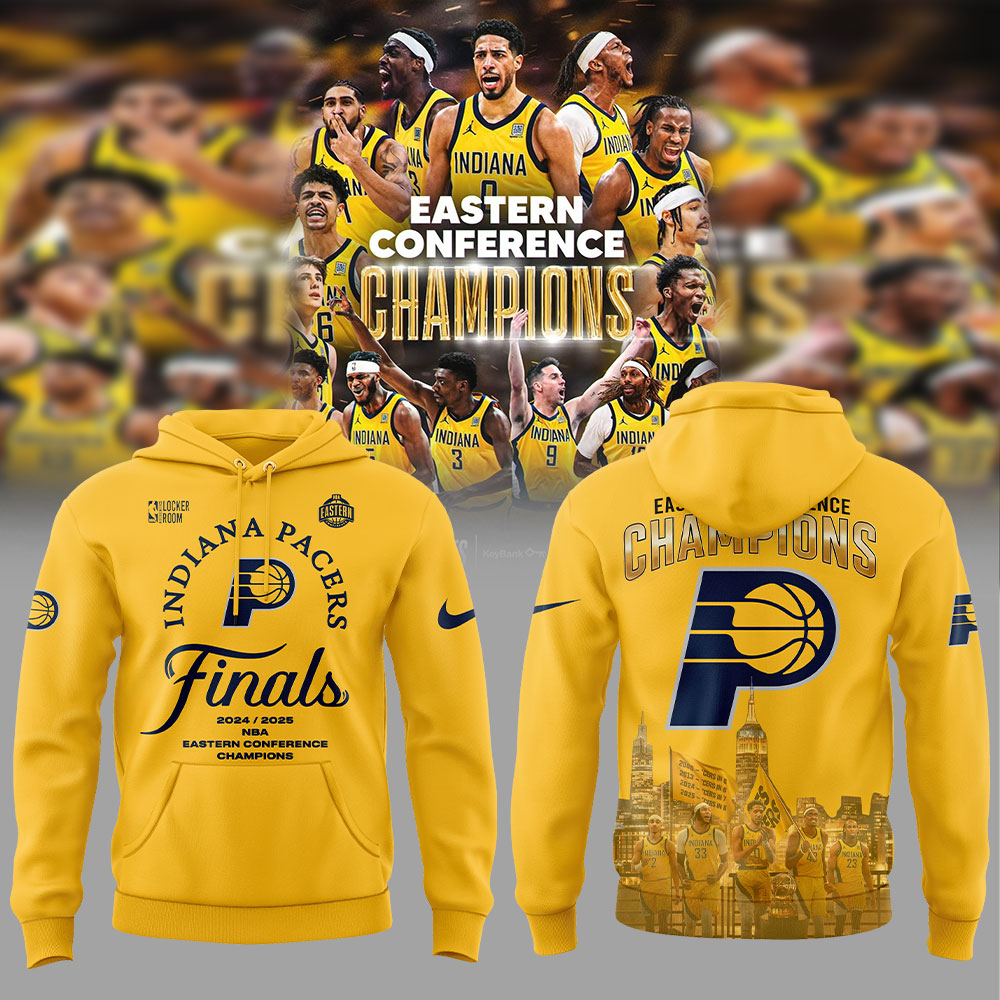 Indiana Pacers EASTERN CONFERENCE CHAMPIONS 2025 Hoodie