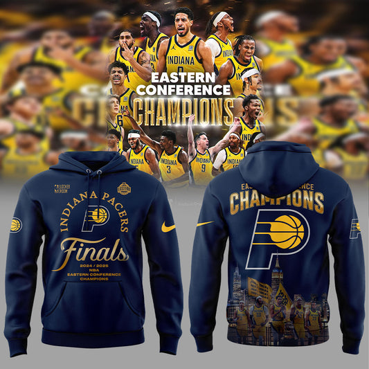 Indiana Pacers EASTERN CONFERENCE CHAMPIONS 2025 Hoodie