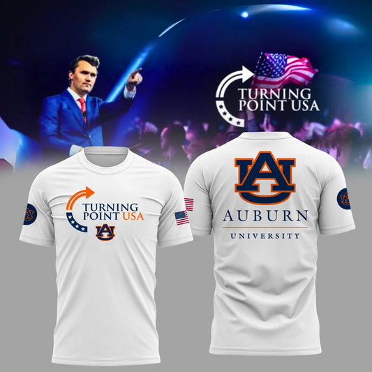Charlie Kirk Memorial - Auburn University Turning Point USA T-Shirt - Auburn Turning Point Freedom Shirt