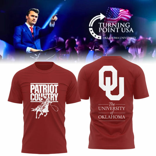 The University Of Oklahoma x Turning Point USA 2025 TShirt