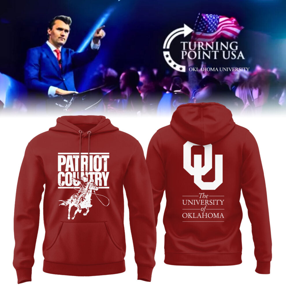 The University Of Oklahoma x Turning Point USA 2025 Hoodie