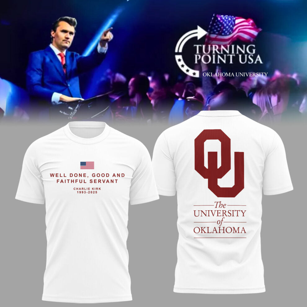 The University Of Oklahoma x Turning Point USA 2025 TShirt