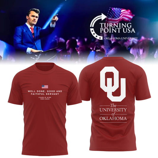 The University Of Oklahoma x Turning Point USA 2025 TShirt