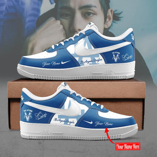 V BTS x Los Angeles Dodgers AF1 Sneaker Special Version