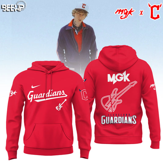 Cleveland Guardians x Mgk 2025 Limited Editions Baseball Hoodie