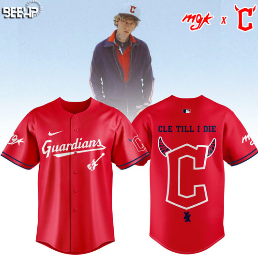 Cleveland Guardians x Mgk 2025 Limited Edition Baseball Jersey