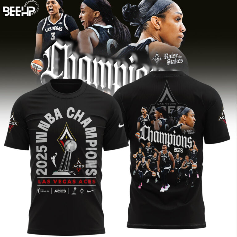 Las Vegas Aces 2025 WNBA Champions Limited Edition T-Shirt