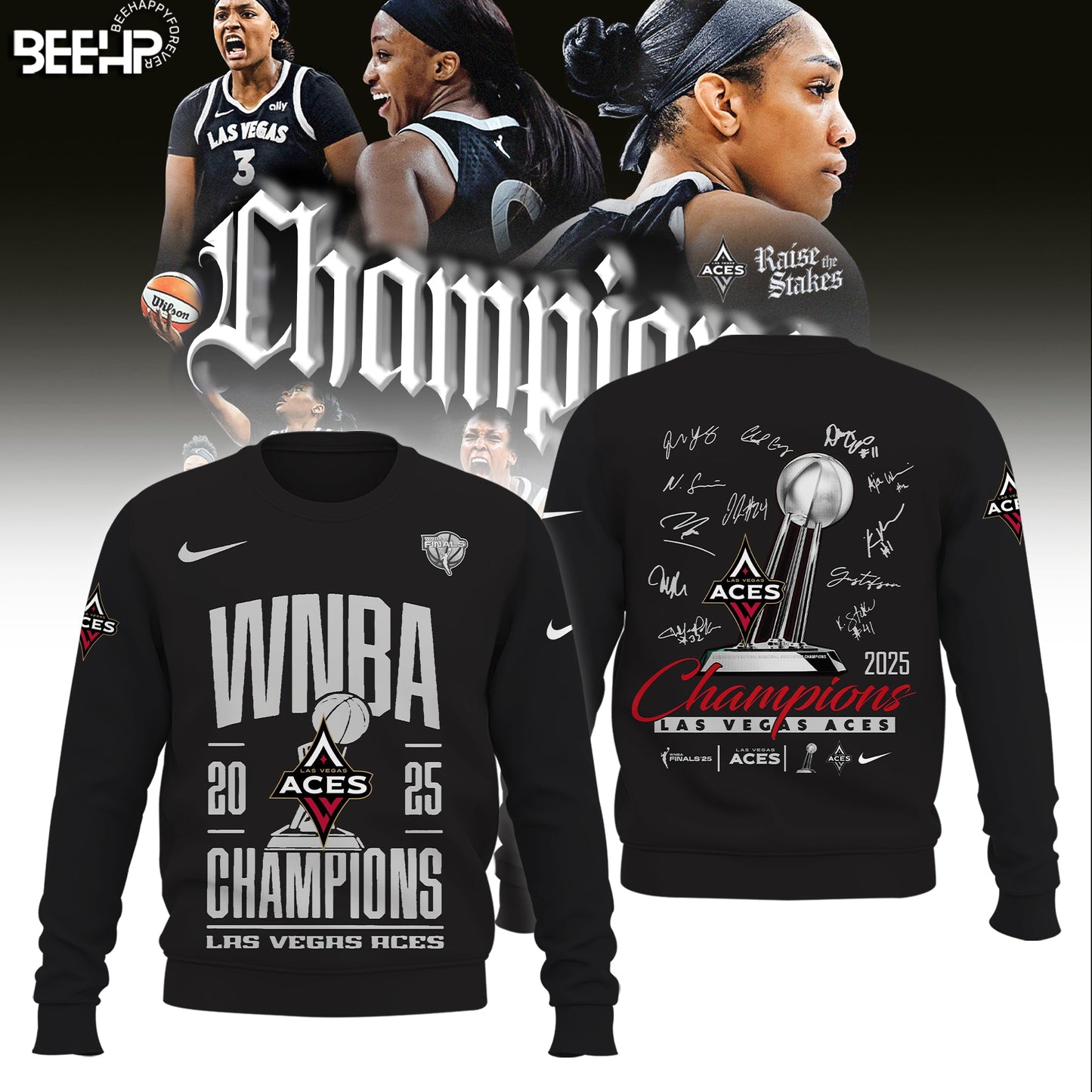 Las Vegas Aces 2025 WNBA Champions Limited Edition Sweatshirt