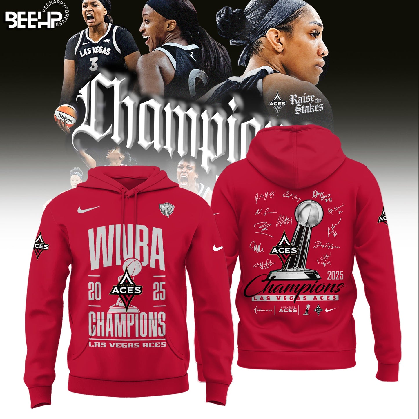 Las Vegas Aces 2025 WNBA Champions Limited Edition Hoodie