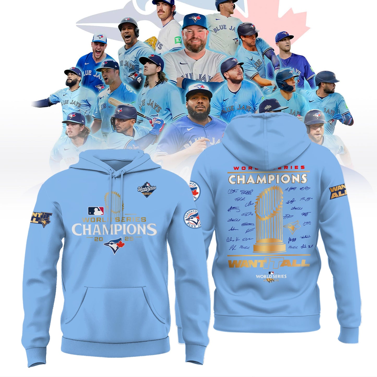 Toronto Blue Jays 2025 World Series Champions Limited Edition Combo Hoodie