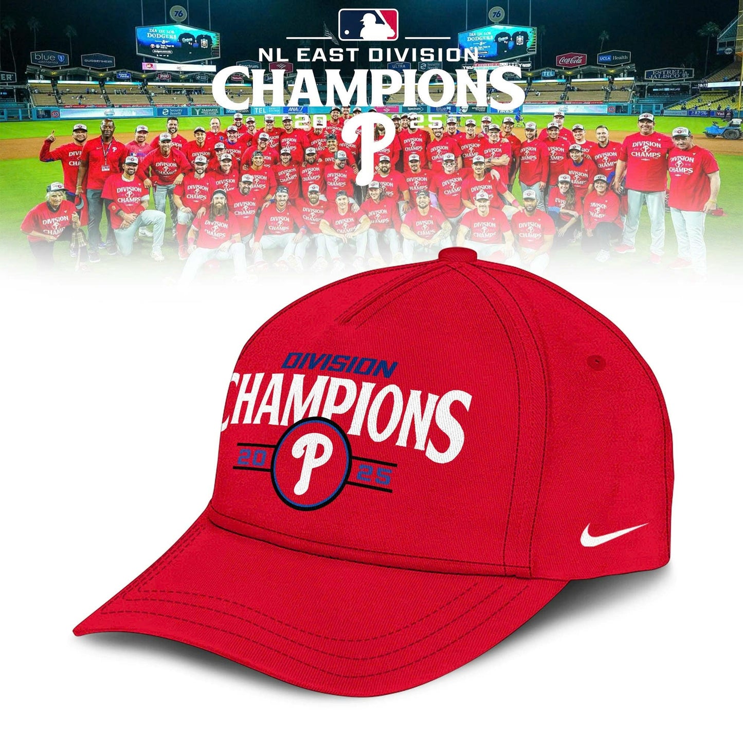 Philadelphia Phillies T-Shirt BACK-TO-BACK NL EAST CHAMPIONS