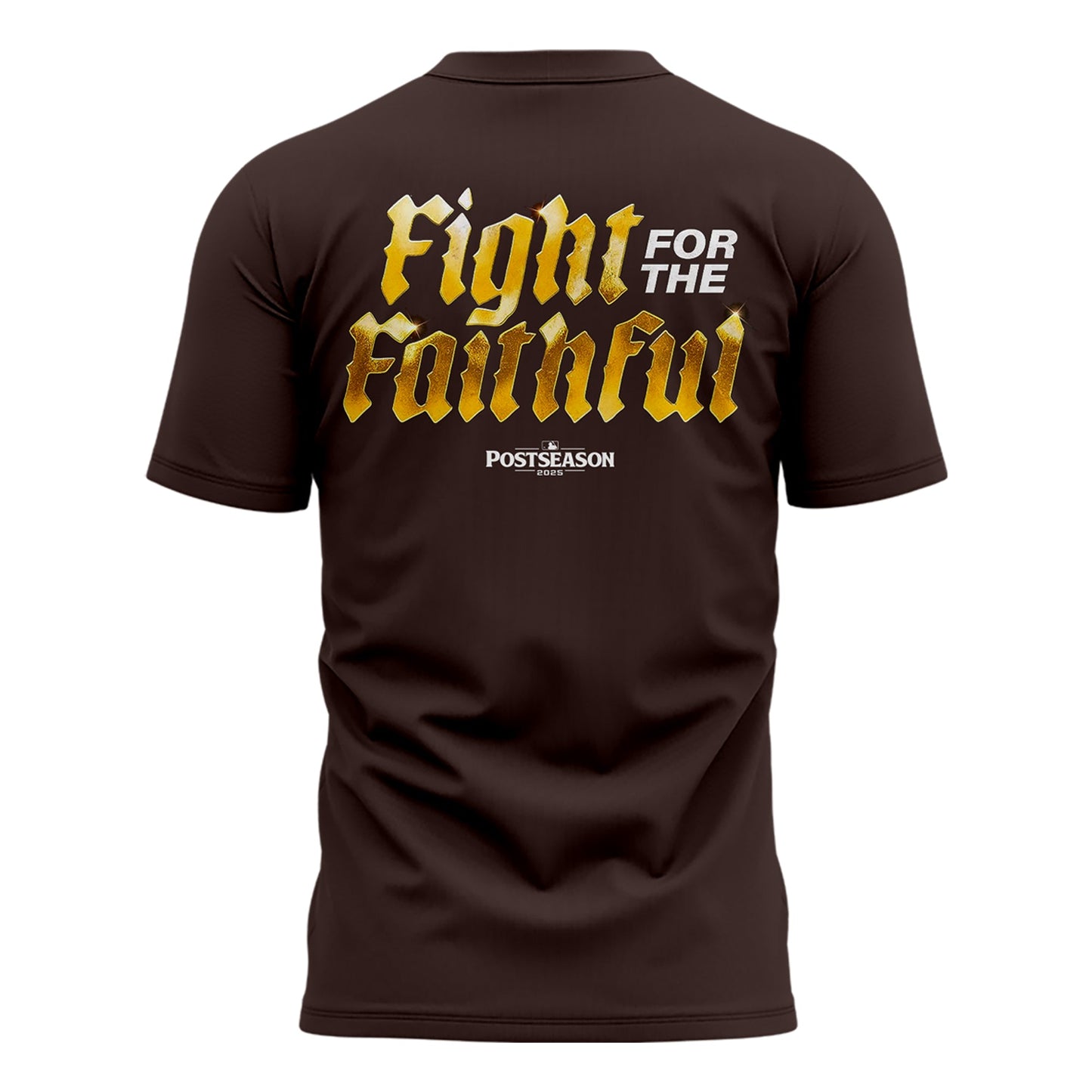 San Diego Padres Brown 2025 Postseason Locker Room T-Shirt