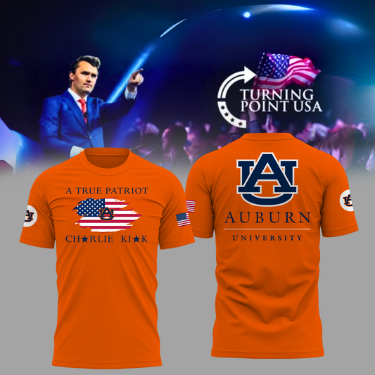 Charlie Kirk Memorial - Auburn University Turning Point USA T-Shirt - Auburn Turning Point Freedom Shirt
