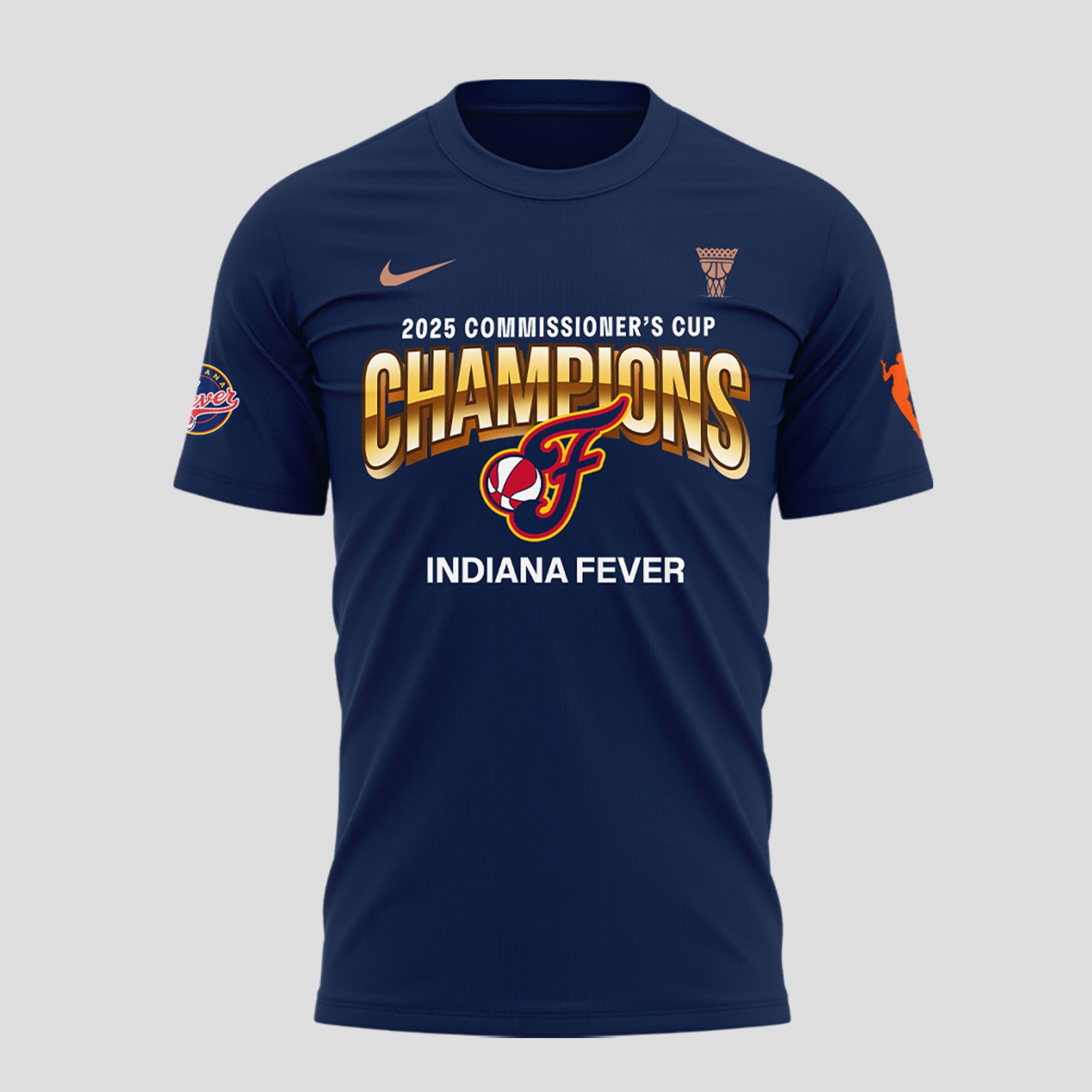 Indiana Fever 2025 WNBA Commissioner's Cup Champions T-Shirt