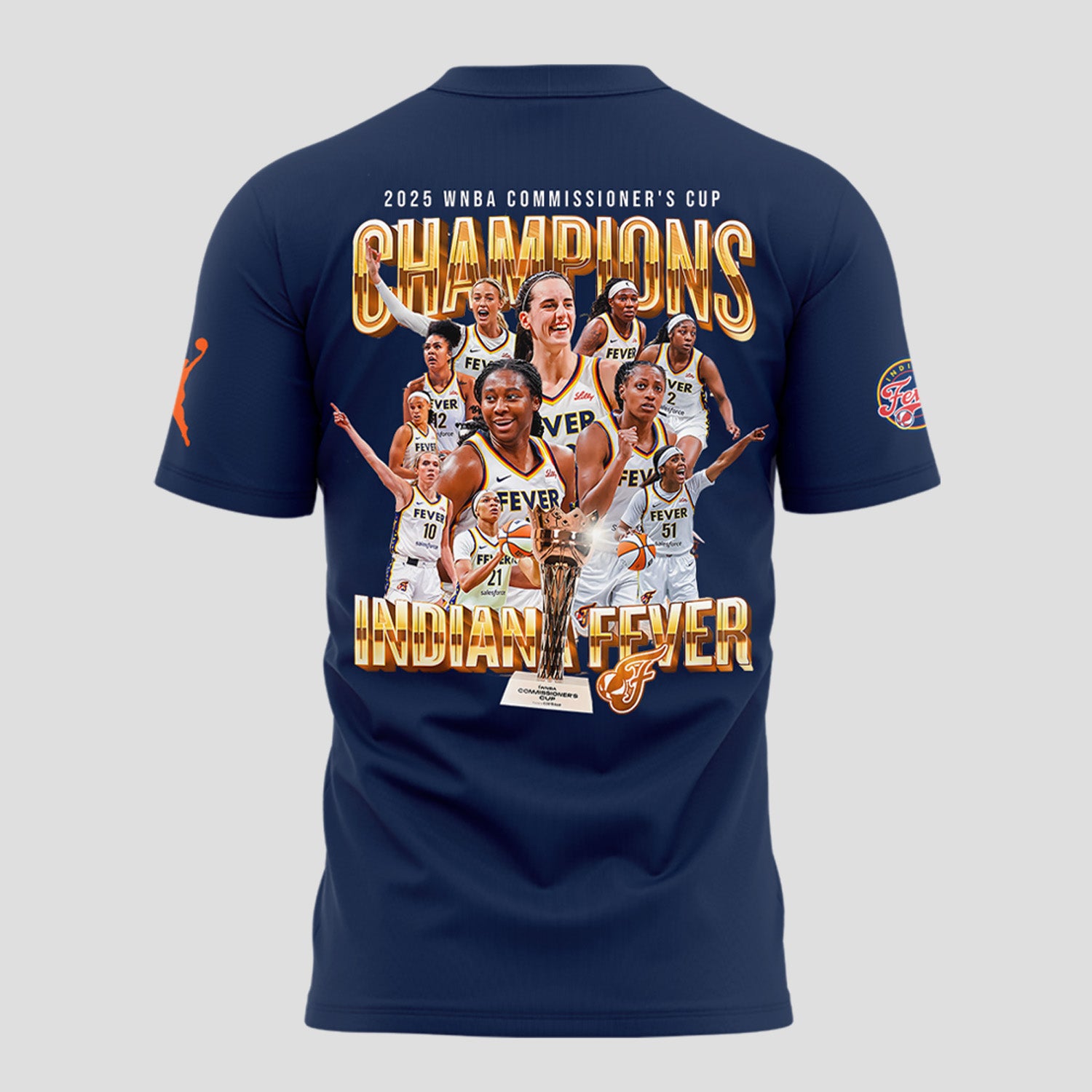 Indiana Fever 2025 WNBA Commissioner's Cup Champions T-Shirt