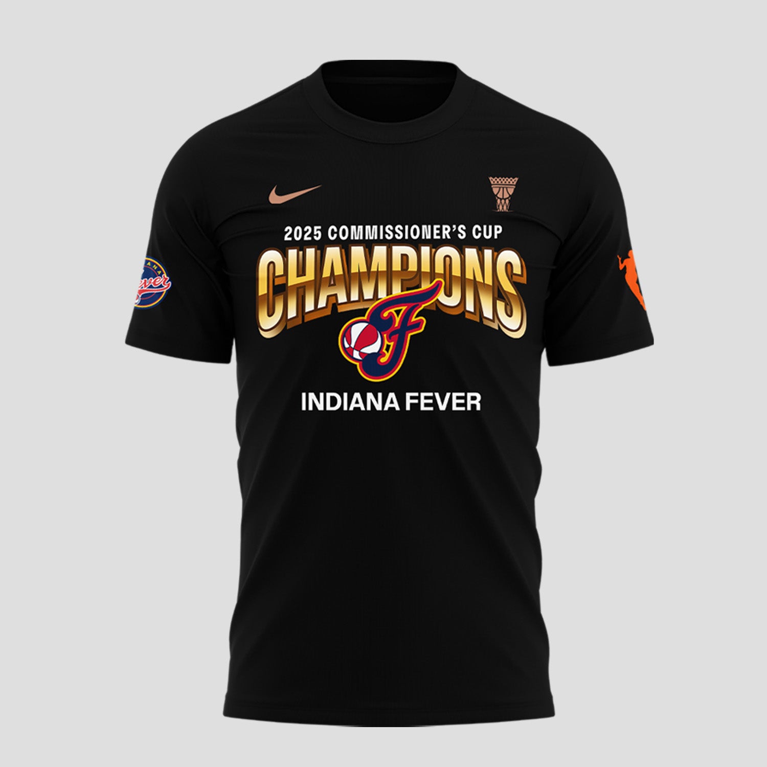 Indiana Fever 2025 WNBA Commissioner's Cup Champions T-Shirt