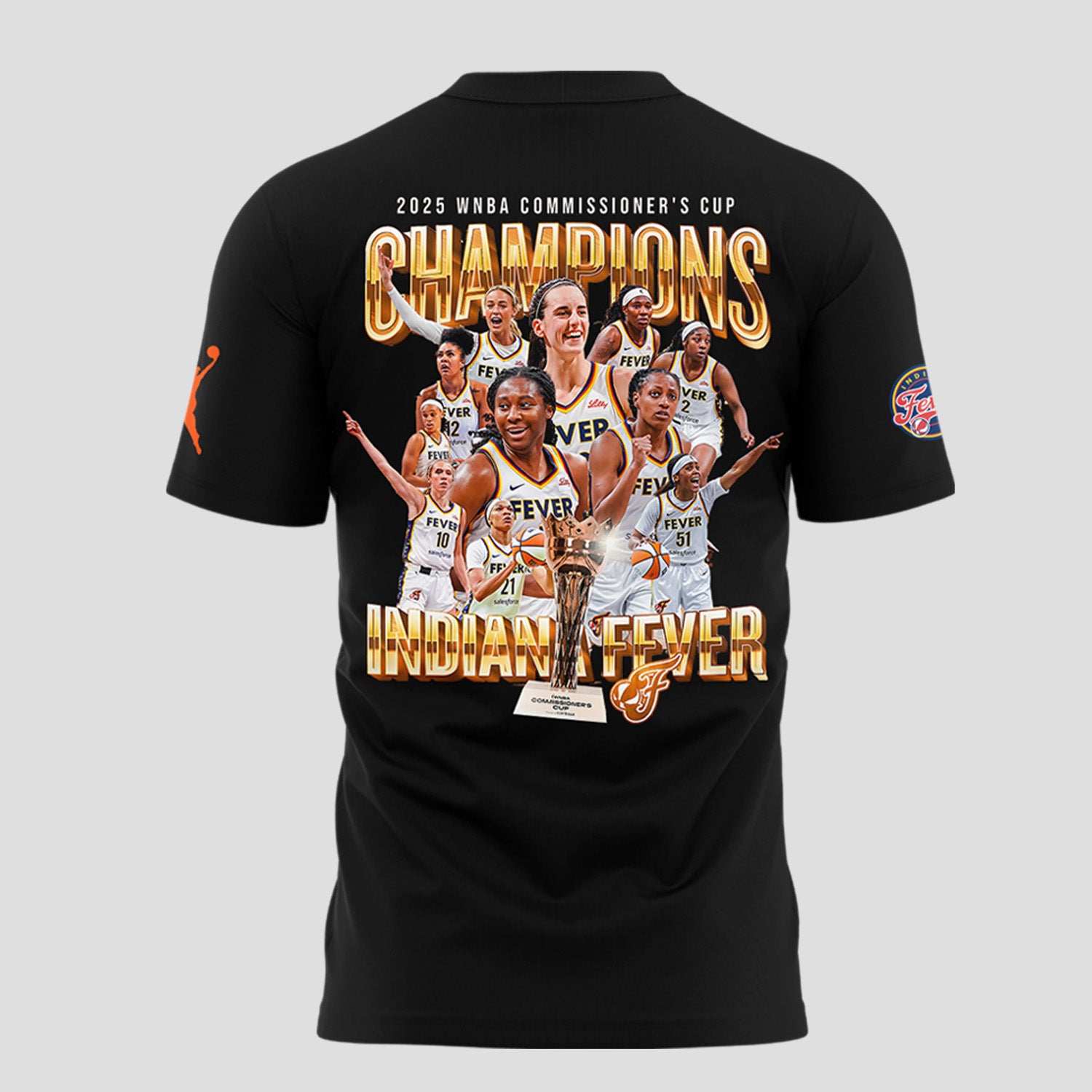 Indiana Fever 2025 WNBA Commissioner's Cup Champions T-Shirt