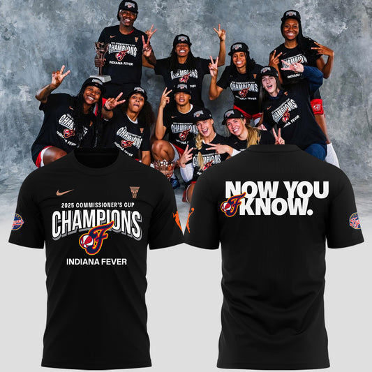 Indiana Fever 2025 WNBA Commissioner's Cup Champions T-Shirt