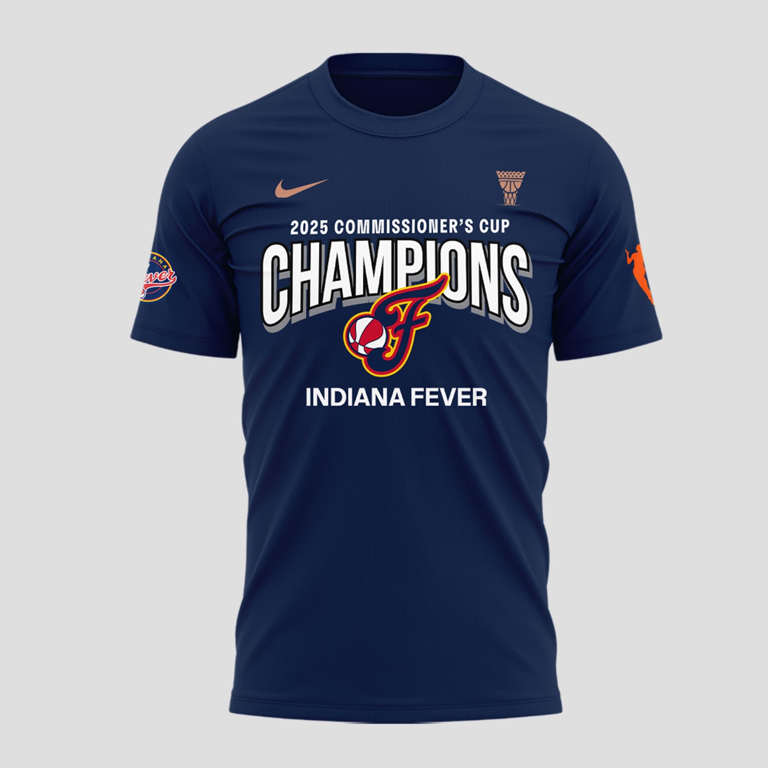 Indiana Fever 2025 WNBA Commissioner's Cup Champions T-Shirt