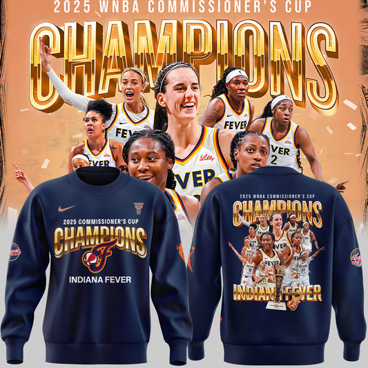 Indiana Fever 2025 WNBA Commissioner's Cup Champions SWEATSHIRT