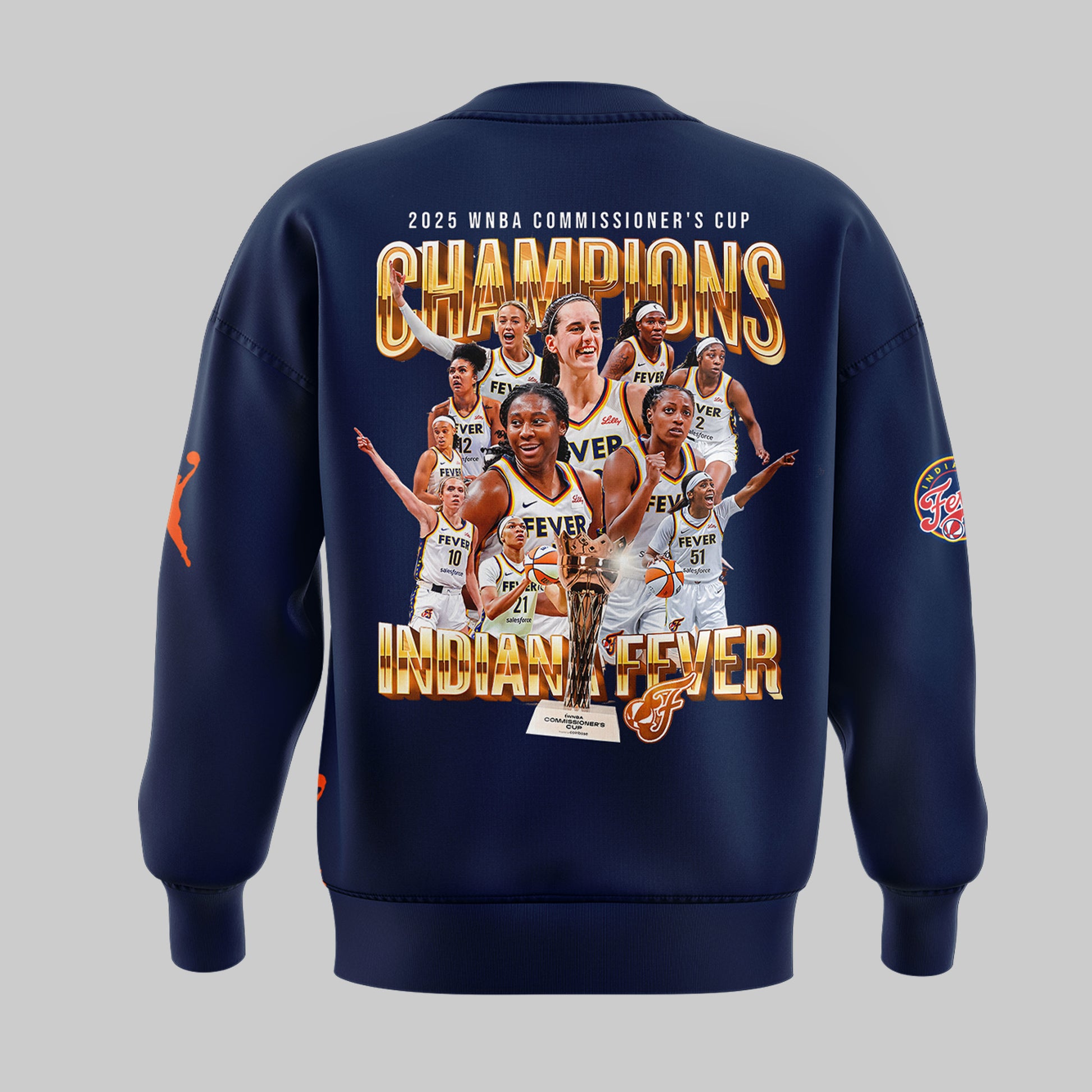 Indiana Fever 2025 WNBA Commissioner's Cup Champions SWEATSHIRT