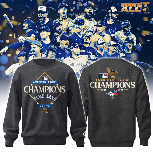 Toronto Blue Jays Sweatshirt 2025 American League Champions