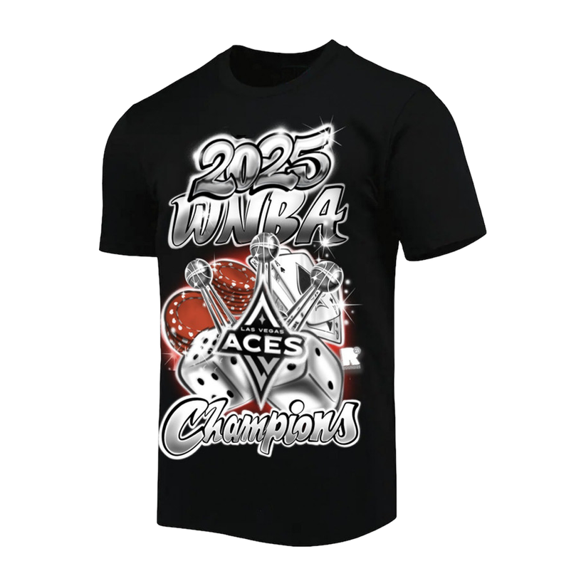 Exclusive Release T-Shirt Las Vegas Aces 2025 WNBA Finals Champions Black