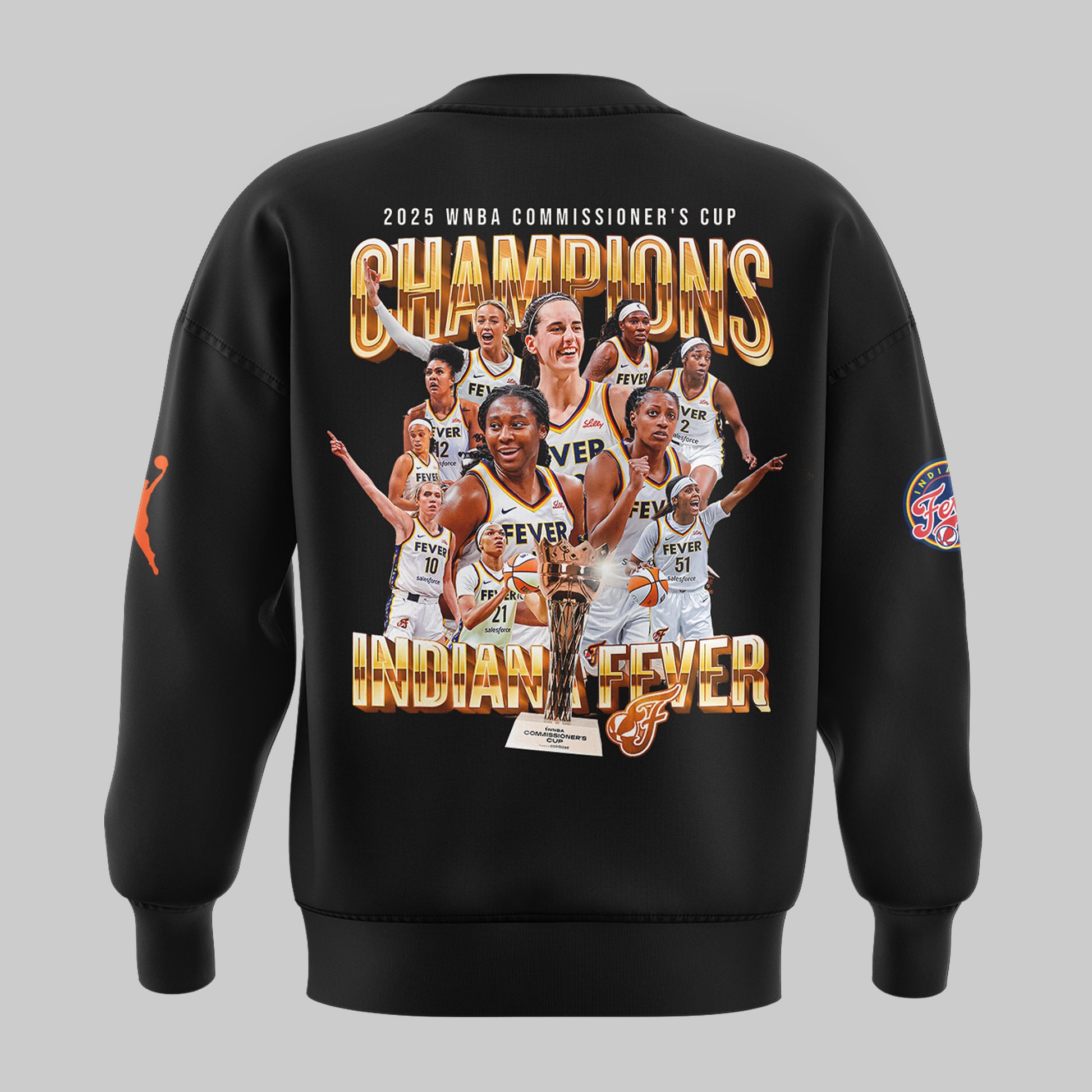 Indiana Fever 2025 WNBA Commissioner's Cup Champions SWEATSHIRT