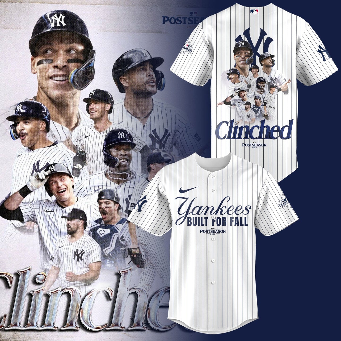 New York Yankees October 2025 Postseason Baseball Jersey