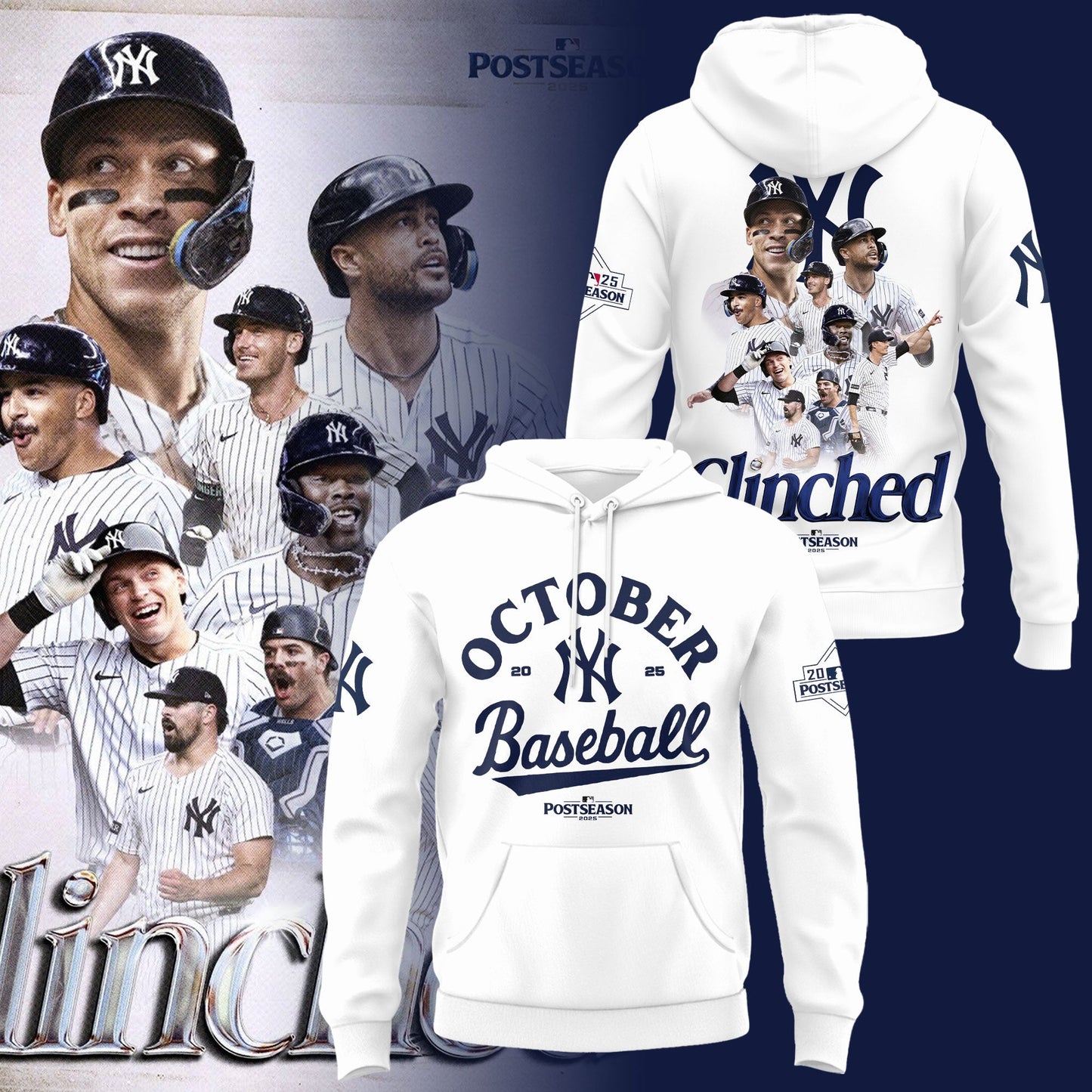 New York Yankees October 2025 Postseason Hoodie