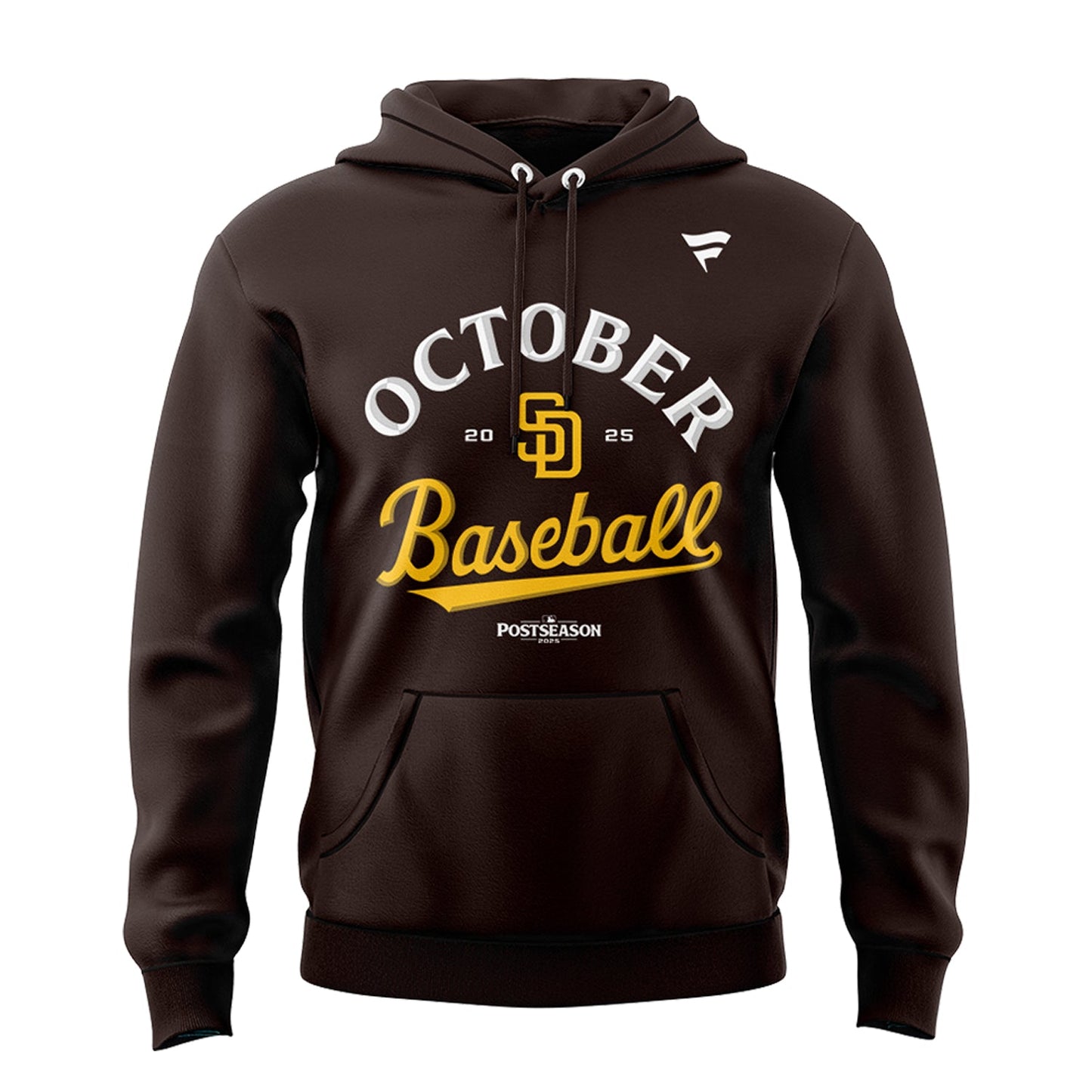 San Diego Padres Brown 2025 Postseason Locker Room Hoodie