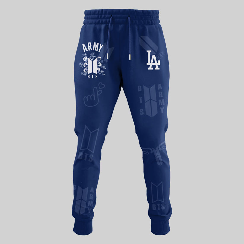 Army BTS x Los Angeles Dodgers Hoodie Special Version