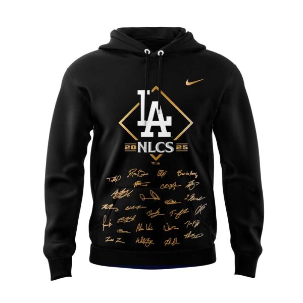 LA.Dodgers 2025 National League Division Series Champions Combo Golden Black Hoodie
