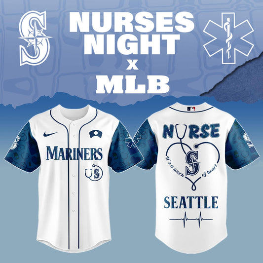 Seattle Mariners Nurses Game Night Special Edition Baseball Jersey