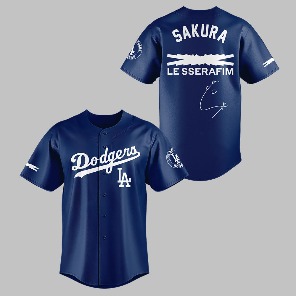 Limited Edition Dodgers x Sakura Baseball Jersey