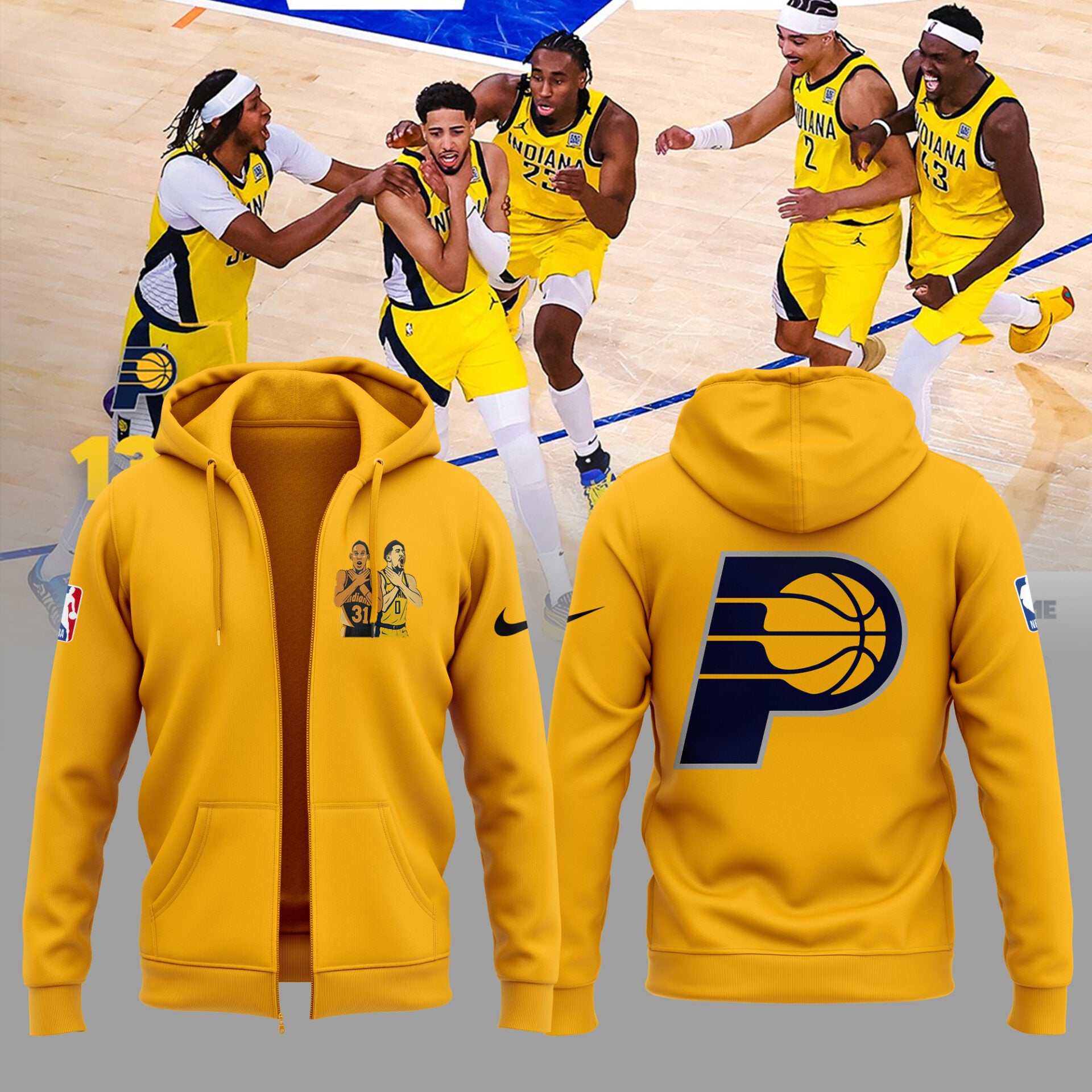 Indiana Pacers ‘Legacy Signal’ 2025 Zip Hoodie
