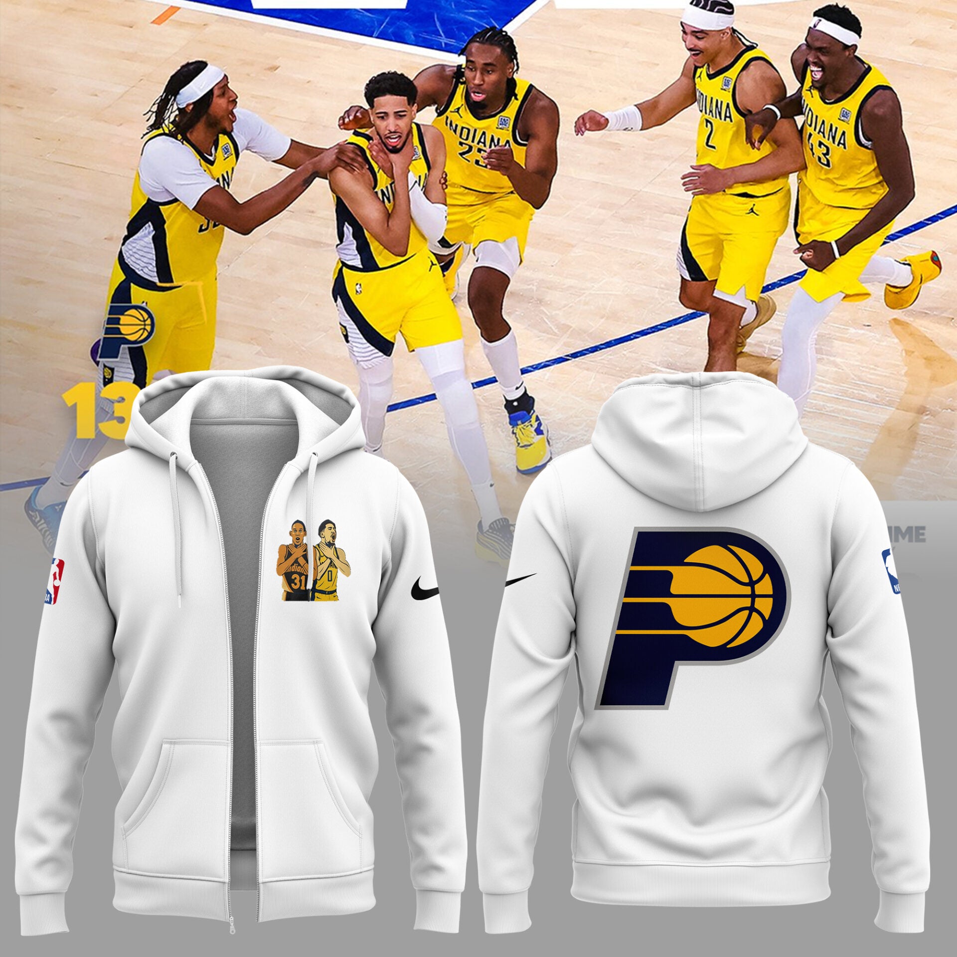 Indiana Pacers ‘Legacy Signal’ 2025 Zip Hoodie