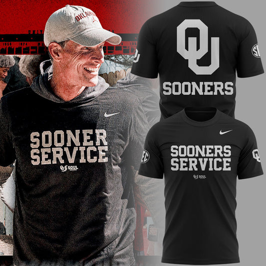 The University Of Oklahoma Football “Sooner Service” TShirt