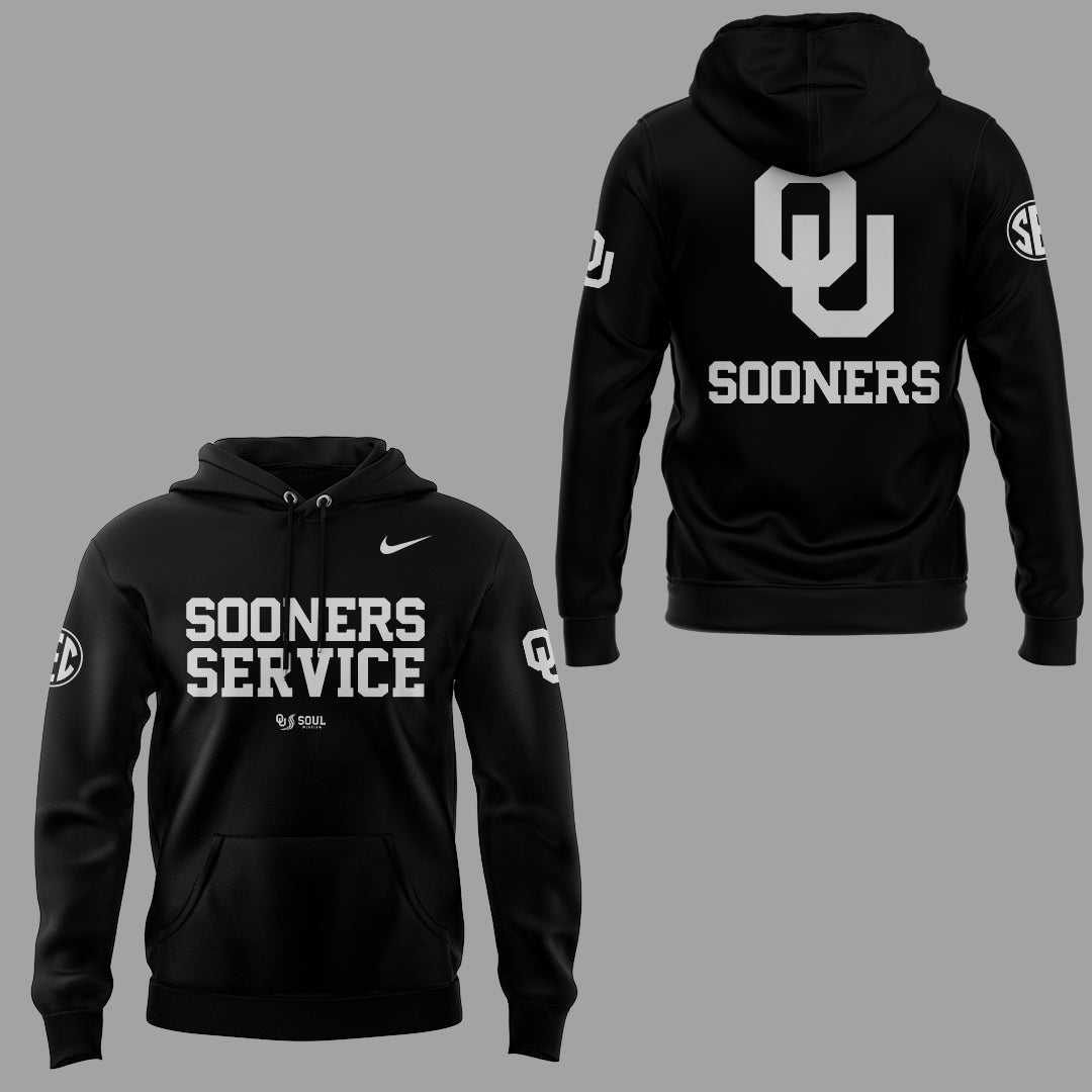 The University Of Oklahoma Football “Sooner Service” Hoodie