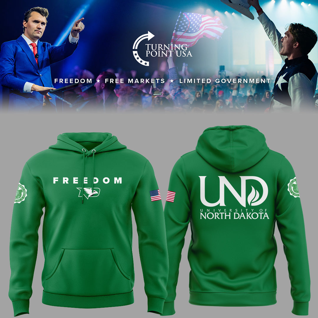 University Of North Dakota x Turning Point USA 2025 Hoodie