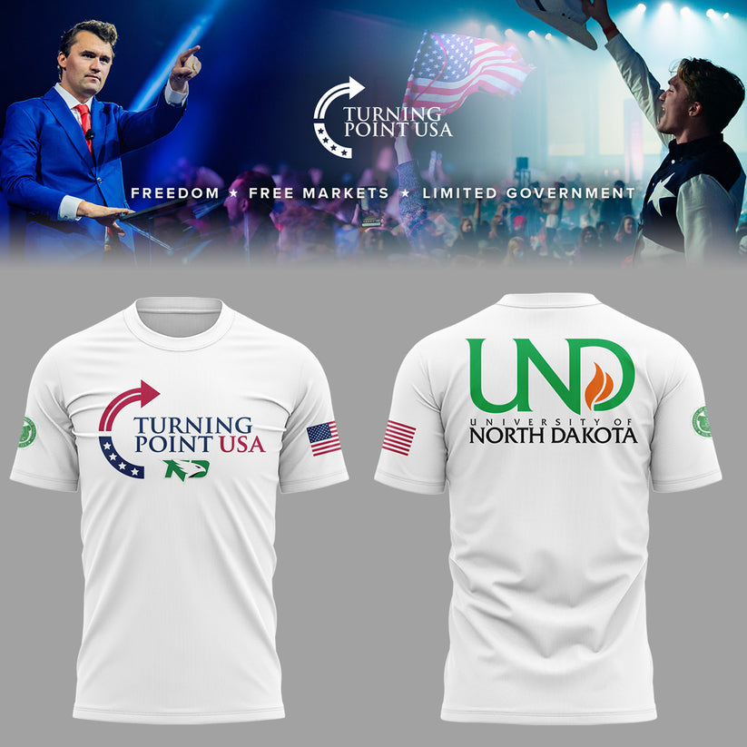 University Of North Dakota x Turning Point USA 2025 TShirt