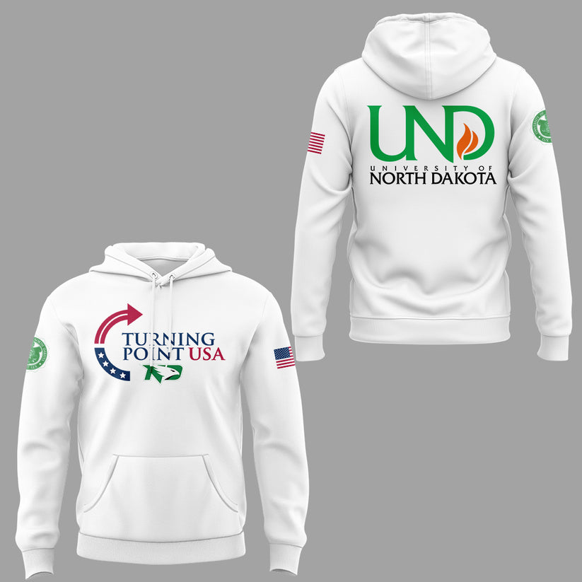 University Of North Dakota x Turning Point USA 2025 Hoodie