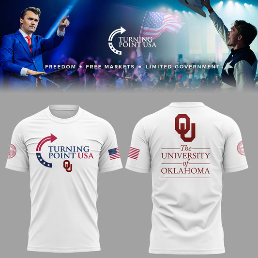 The University Of Oklahoma x Turning Point USA 2025 TShirt