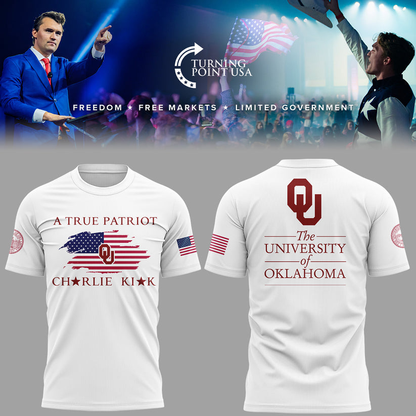 The University Of Oklahoma x Turning Point USA 2025 TShirt