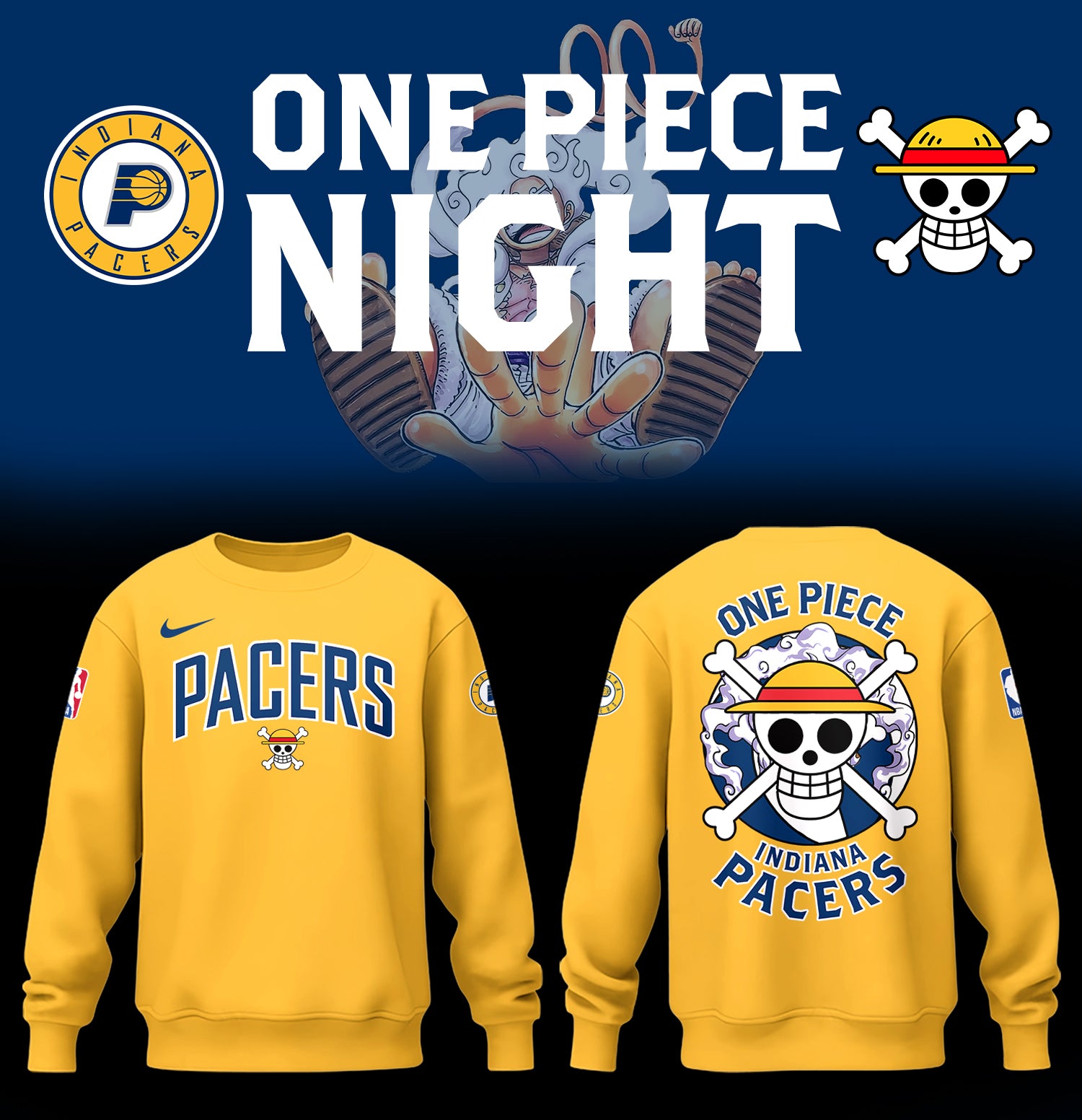 IndianaOne Piece x Indiana Pacers Sweatshirt