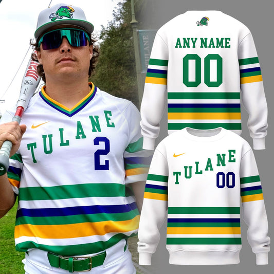 Tulane Baseball 2025 Limited Edition "Mardi Gras 2025" Custom Sweatshirt-PU25021603