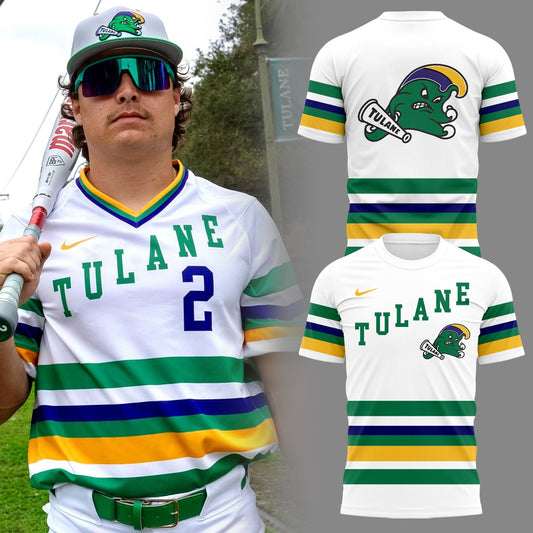 Tulane Baseball 2025 Limited Edition "Mardi Gras 2025" T-Shirt-PU25021609
