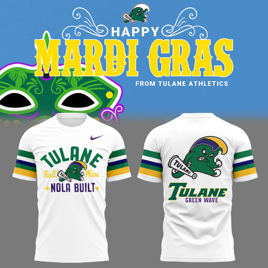 Tulane Baseball 2025 Limited Edition "Mardi Gras 2025" T-Shirt-PU25021612