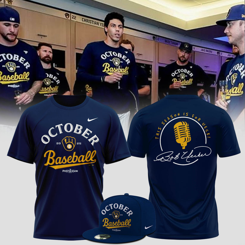 Milwaukee Brewers T-Shirt 2025 October ready, This season is for Ueck!