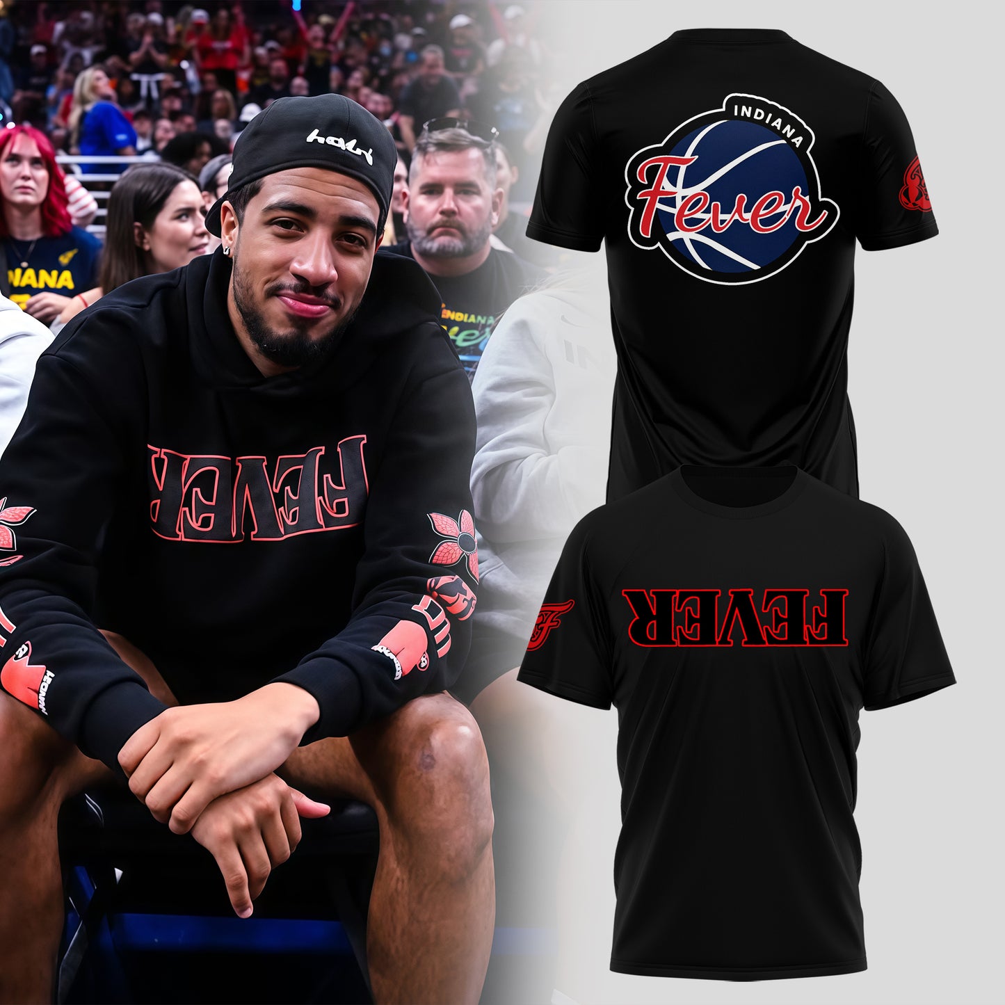 Indiana Fever Limited Edition Stranger Things T-Shirt